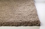 5' X 7' Beige Indoor Shag Rug