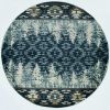 8' Slate Blue Round Area Rug