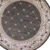 8' Round  Polypropylene Grey Or  Ivory  Area Rug