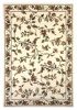 8' Ivory Octagon Floral Area Rug