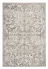 5' X 8' Ivory Machine Woven Distressed Traditional Floral Vines Indoor Area Rugg