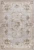 8' X 10' Light Grey Floral Indoor Area Rug