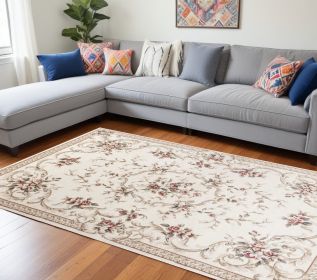 8' X 10' Ivory Area Rug