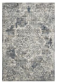 5' X 8' Ivory Vintage Medallion Indoor Area Rug