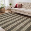 5' X 7' Jute Slate Ivory Area Rug