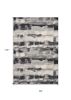 6' X 9' Grey Abstract Design Indoor Area Rug