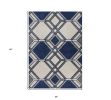 2' X 3' Blue Geometric Area Rug