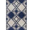 2' X 3' Blue Geometric Area Rug