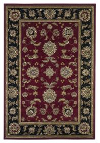 1' X 2' Red Or Black Medieval Inspired Area Rug