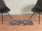 2' X 3' Plum Machine Woven Floral Traditional Indoor Accent Rug