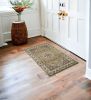 2' X 3' Beige And Ivory Floral Medallion Area Rug