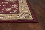 2' X 3' Red and Beige Area Rug