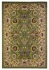 2' X 3' Green Taupe Machine Woven Floral Traditional Indoor Accent Rug