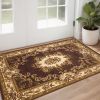 2' X 3' Polypropylene Plum Or Ivory Accent Rug