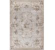 3' X 5' Light Gray Floral Area Rug