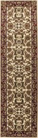 2' X 8' Ivory Or Red Traditional Bordered Runner Rug