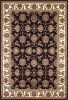 3' X 5' Black Ivory Machine Woven Floral Traditional Indoor Area Rug