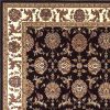 3' X 5' Black Ivory Machine Woven Floral Traditional Indoor Area Rug