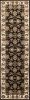 3' X 5' Black Ivory Machine Woven Floral Traditional Indoor Area Rug