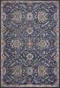 3' X 5' Royal Blue Machine Woven Floral Traditional Indoor Area Rug