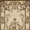 2' X 8' Ivory Medallion Runner Rug