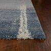 3' X 5' Blue Machine Woven Ombre Indoor Area Rug