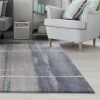 3' X 5' Blue Machine Woven Ombre Indoor Area Rug