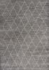 3' X 5' Grey Diamond Pattern Area Rug