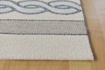 3' X 5' Ivory Or Spa Braid Design Uv Treated Area Rug