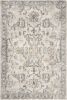 3' X 5' Ivory Floral Distressed Area Rug