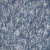 8' Indigo Or Ivory Heather Plain Runner Rug