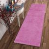 8' Hot Pink Plain Runner Rug