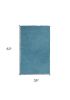 3' X 5' Highlighter Blue Plain Area Rug