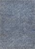 3' X 5' Indigo Ivory Heather Indoor Shag Rug