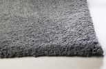 3' X 5' Grey Plain Area Rug