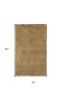 3' X 5' Gold Plain Area Rug