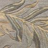 3' X 4' Gray Wool Botanical Leaves Hand Tufted Area Rug