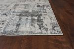 3' X 5' Ivory Or Teal Abstract Area Rug