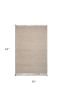 3' X 5' Natural Wool Hand Woven Area Rug