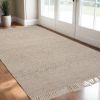 3' X 5' Natural Wool Hand Woven Area Rug