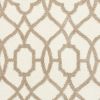 3' X 5' Ivory Beige Trellis Machine Woven Microfiber Indoor Area Rug