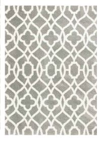 3' X 5' Grey Or Ivory Vintage Pattern Area Rug