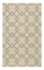 2' X 7' Ivory Diamond Tiles Wool Runner Rug