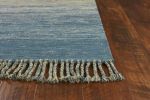 5' X 8' Wool Ocean Area Rug