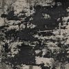 6' X 9' Black and Silver Area Rug