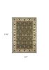 7' X 10'  Polypropylene Green Or  Ivory  Area Rug