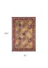 8' X 11' Red Machine Woven Traditional Quatrefoil Indoor Area Rug