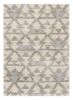 8' X 10' Ivory Grey Machine Woven Geometric Indoor Area Rug