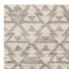 8' X 10' Ivory Grey Machine Woven Geometric Indoor Area Rug