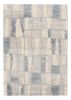 7' X 9' Ivory and Blue Area Rug